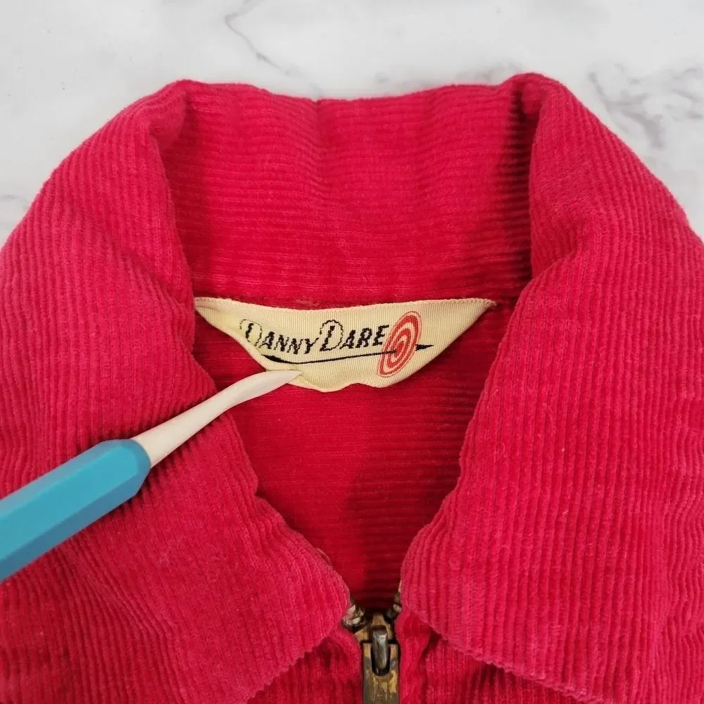 Danny Dare Vintage Corduroy Bomber Jacket and Newsboy Hat